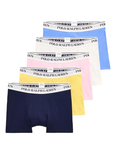 Polo Ralph Lauren Logo-waistband Boxers (pack Of Five)
