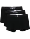 Polo Ralph Lauren Logo-waistband Boxers (pack Of Three) In Black