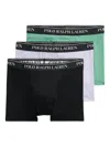 Polo Ralph Lauren Logo-waistband Boxers (pack Of Three) In Black