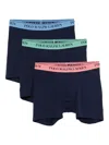 Polo Ralph Lauren Logo-waistband Boxers (pack Of Three) In Blue