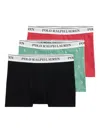 Polo Ralph Lauren Logo Boxers (set Of Three) In Multi