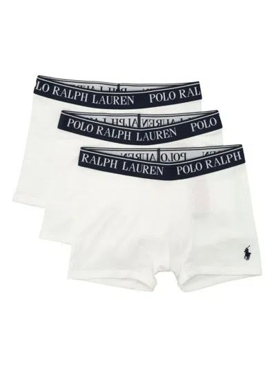 Polo Ralph Lauren Kids' Logo-waistband Boxers (pack Of Three) In White