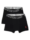 Polo Ralph Lauren Logo-waistband Boxers (pack Of Two) In Black
