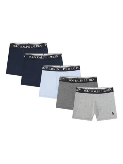 Polo Ralph Lauren Kids' Logo-waistband Boxers (set Of Five) In Multi