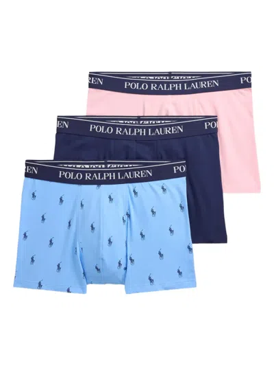 Polo Ralph Lauren Logo-waistband Boxers (set Of Three) In Multi