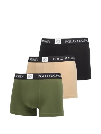 Polo Ralph Lauren Logo-waistband Boxers (set Of Three) In Multi