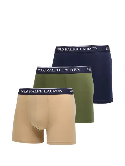 Polo Ralph Lauren Logo-waistband Boxers (set Of Three) In Multi