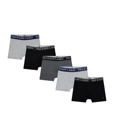 Polo Ralph Lauren Logo Waistband Five-pack Boxer Shorts In Multi