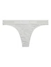 Polo Ralph Lauren Logo-waistband Thong In Gray