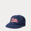 Polo Ralph Lauren Blue Logo Washed Twill Ball Cap In Newport Navy