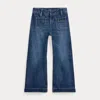 Polo Ralph Lauren Logo Wide-leg Jean In Juni Wash