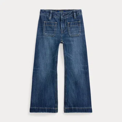 POLO RALPH LAUREN LOGO WIDE-LEG JEAN