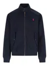 Polo Ralph Lauren Logo Zip Jacket - Navy Blue In Blue