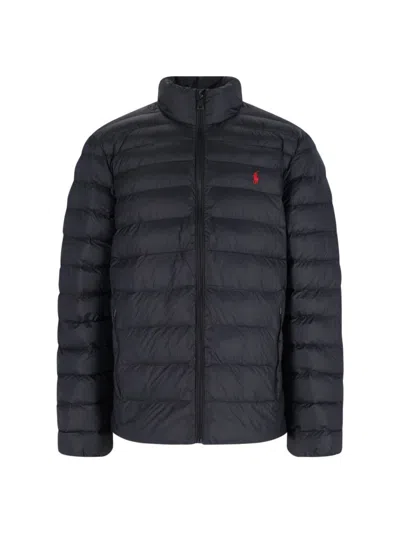 Polo Ralph Lauren Logo Zip Puffer Jacket - Black