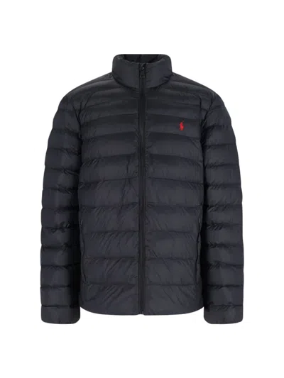 POLO RALPH LAUREN POLO RALPH LAUREN LOGO ZIP PUFFER JACKET – BLACK