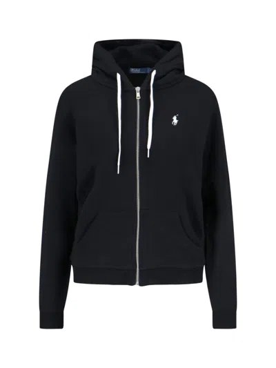 POLO RALPH LAUREN LOGO ZIP SWEATSHIRT