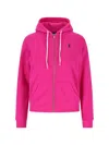 Polo Ralph Lauren Hoodie Logo Embroidered Front Pockets In Pink