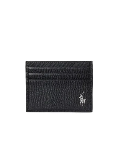 Polo Ralph Lauren Logo-debossed Cardholder In Black