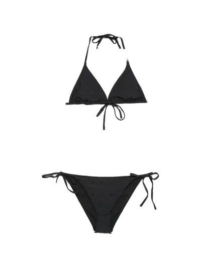 Polo Ralph Lauren Logo-detail Bikini In Black