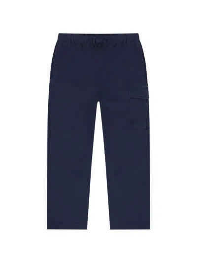 Polo Ralph Lauren Kids' Logo-detail Cargo-pocket Trousers In Blue