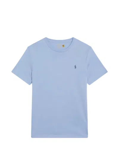 Polo Ralph Lauren Logo-detail Short-sleeve Cotton T-shirt In Burgundy