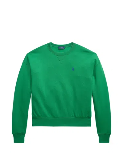 Polo Ralph Lauren Logo-detail Sweatshirt In Green