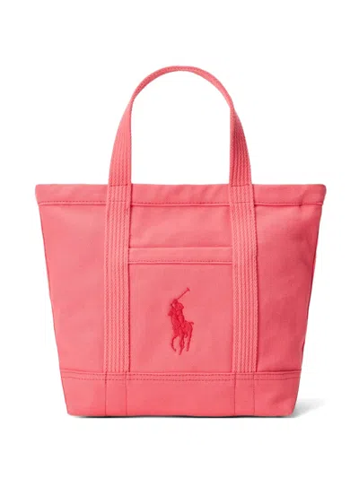 Polo Ralph Lauren Logo-detail Tote Bag In Pink