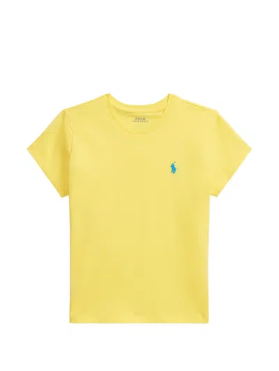 Polo Ralph Lauren Logo-detail T-shirt In Yellow