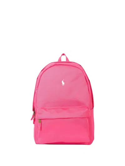 Polo Ralph Lauren Kids' Logo-embroidered Backpack In Pink