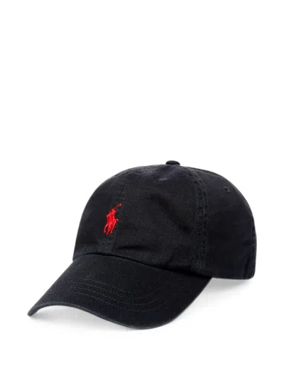 Polo Ralph Lauren Logo-embroidered Baseball Cap In Black