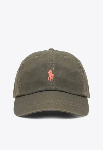 Polo Ralph Lauren Logo-embroidered Baseball Cap In Green