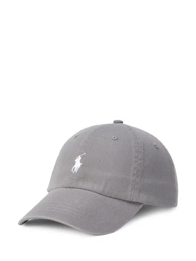 Polo Ralph Lauren Logo-embroidered Baseball Cap In Gray