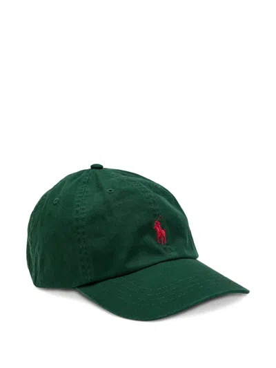 Polo Ralph Lauren Baseballkappe Mit Logo-stickerei In Green