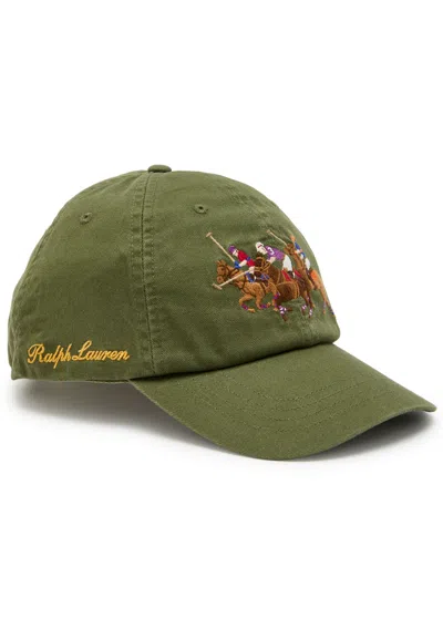 Polo Ralph Lauren Logo-embroidered Cotton Cap In Neutral
