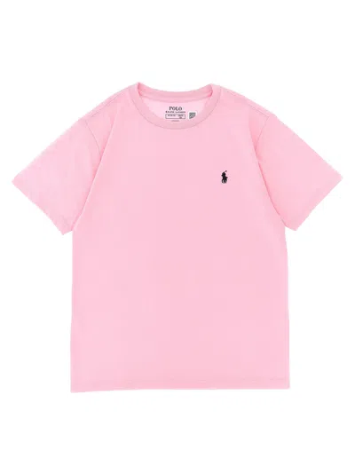 Polo Ralph Lauren Logo-embroidered Cotton Jersey T-shirt In Pink