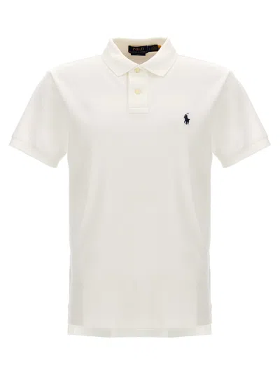Polo Ralph Lauren Logo-embroidered Cotton Polo In White