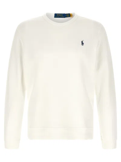 Polo Ralph Lauren Logo-embroidered Cotton Sweatshirt In Cream