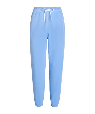 Polo Ralph Lauren Logo-embroidered Cotton-blend Sweatpants In Purple