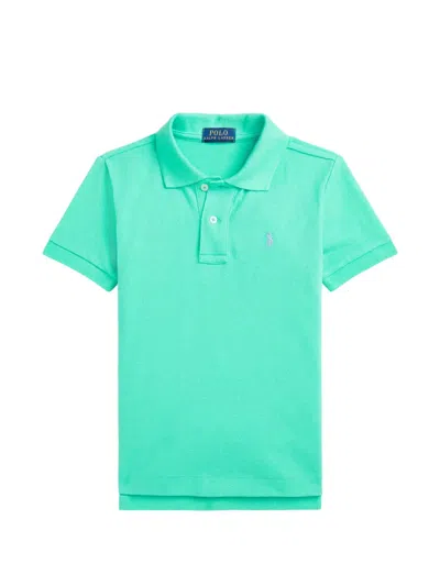 Polo Ralph Lauren Kids' Logo-embroidered Cotton-pique Polo Shirt In Green