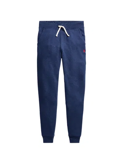 Polo Ralph Lauren Kids' Logo-embroidered Drawstring Track Pants In Blue