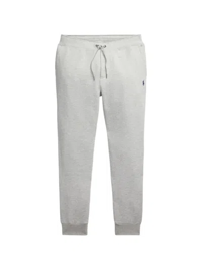 Polo Ralph Lauren Logo-embroidered Drawstring Track Pants In Gray