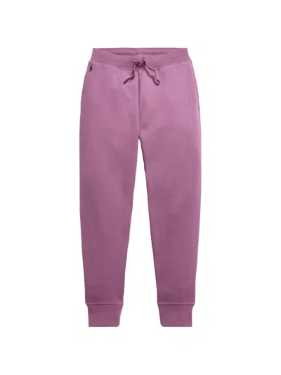 Polo Ralph Lauren Kids' Logo-embroidered Drawstring Track Pants In Pink