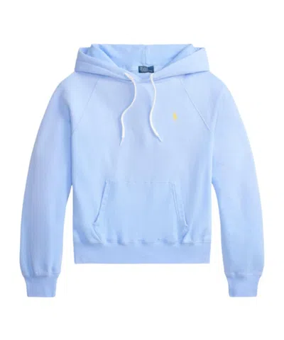 Polo Ralph Lauren Logo-embroidered Hoodie In Blue