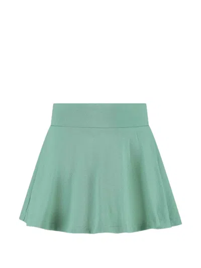 Polo Ralph Lauren Kids' Logo-embroidered Piqué Skirt In Green