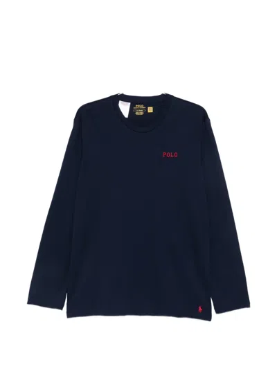 Polo Ralph Lauren Logo-embroidered Plaid Pajamas In Blue