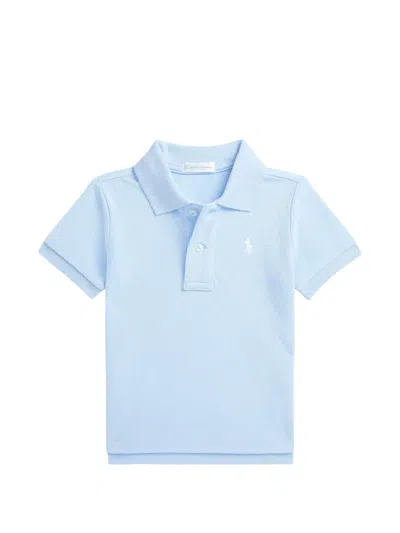 Polo Ralph Lauren Babies' Logo-embroidered Polo Shirt In Blue
