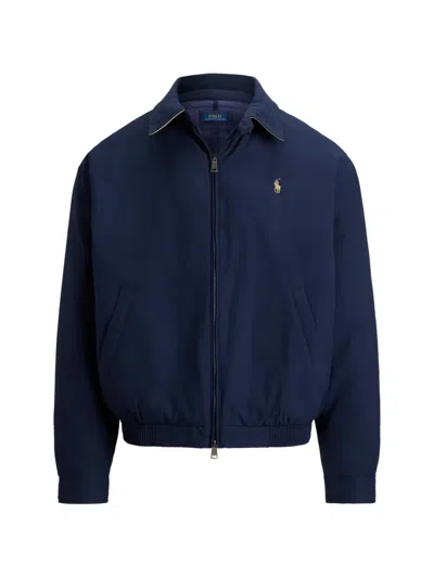 Polo Ralph Lauren Logo-embroidered Shirt Jacket In Blue