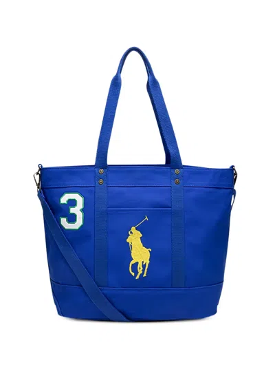 Polo Ralph Lauren Kids' Logo-embroidered Shoulder Bag In Blue