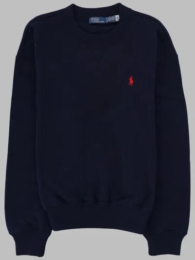 Polo Ralph Lauren Logo-embroidered Sweatshirt In Blue