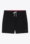 Polo Ralph Lauren Classic Traveler Swim Shorts 14.6 Cm Black In Black